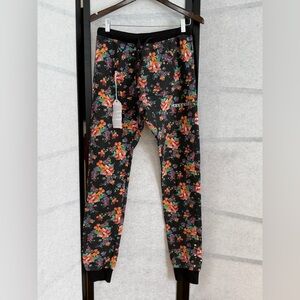 Happiness 10 Floral Studded Joggers NWT Made in Italy Kitson Size M